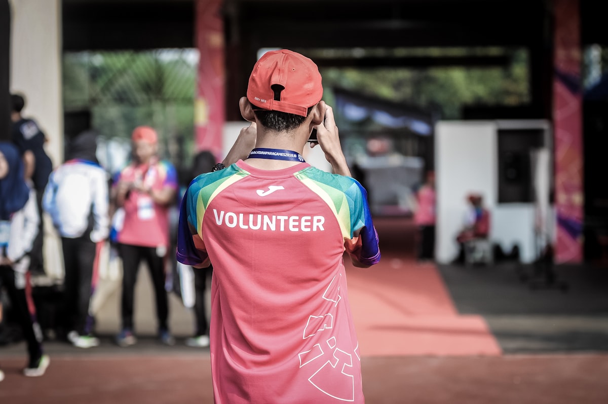 Volunteers working together in the community