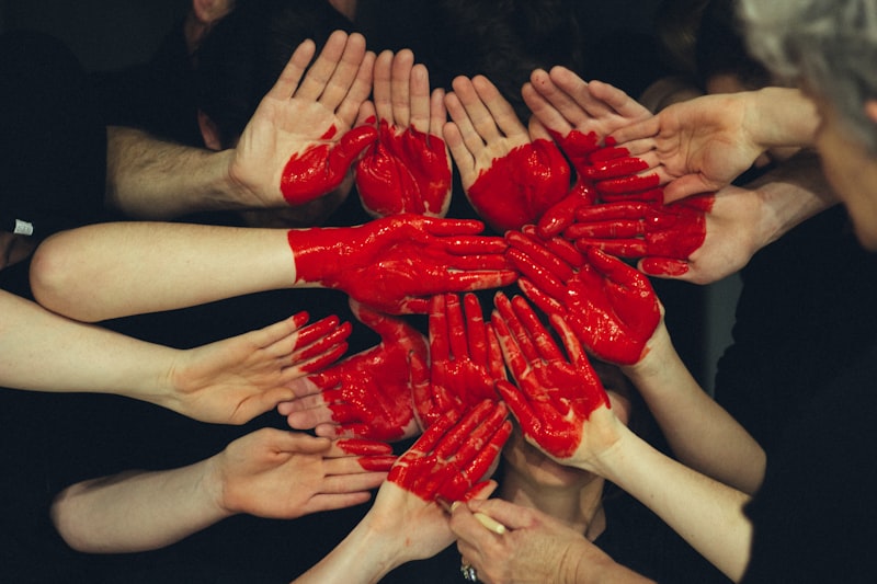 Hands joined together symbolizing unity